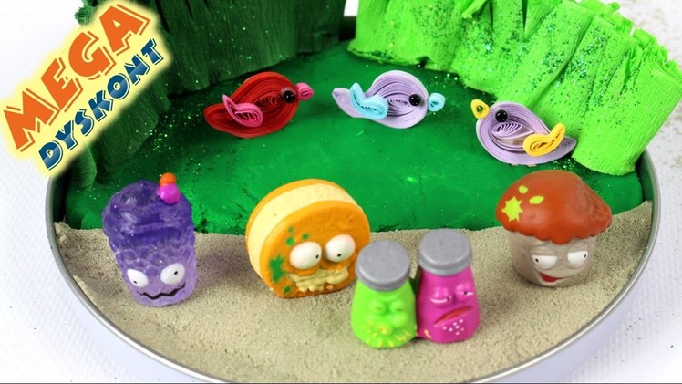 DIY - How to make the Grossery Gangs Island?- Play-Doh & The Grossery Gang & Kinetic Sand