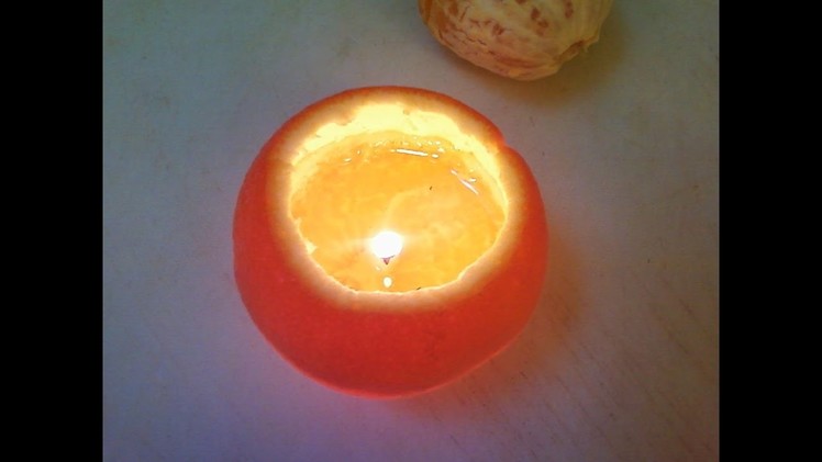 DIY Orange Lamp
