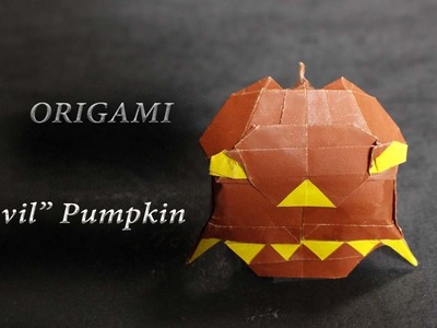 DIY Origami Pumpkin - Easy for Hallowen