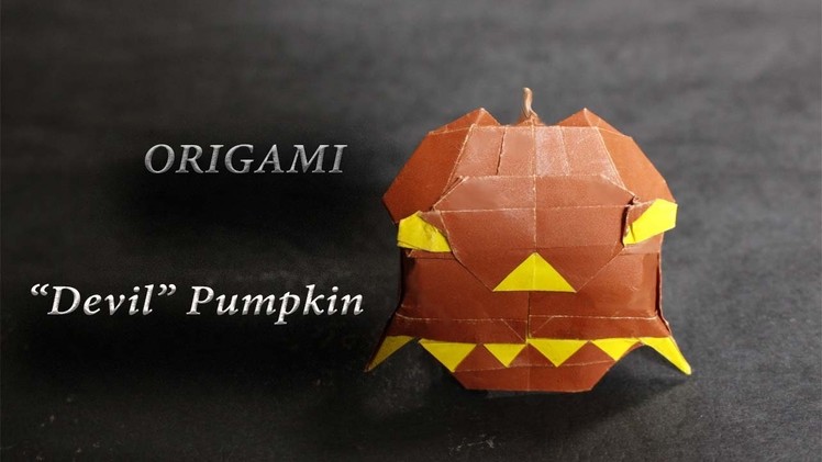 DIY Origami Pumpkin - Easy for Hallowen