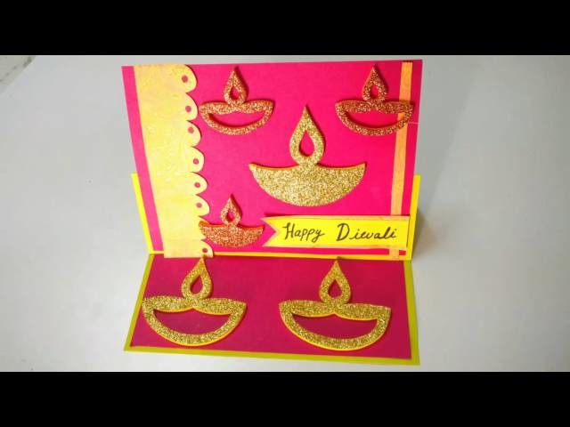 Easy Diwali Easel Card Making Idea | How To | CraftLas