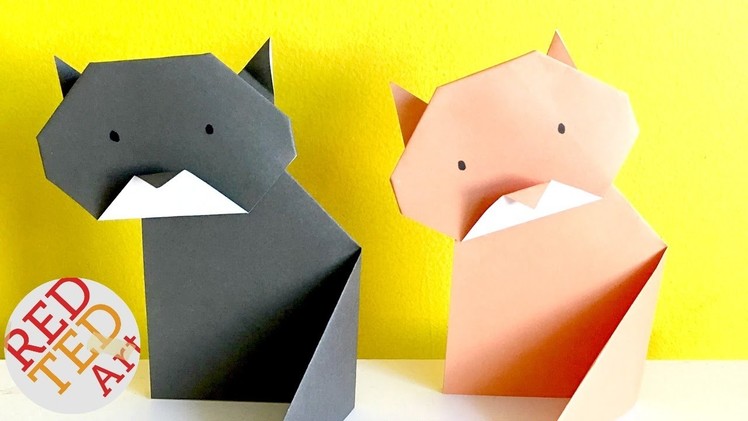 Easy Origami Cat - Paper DIYs