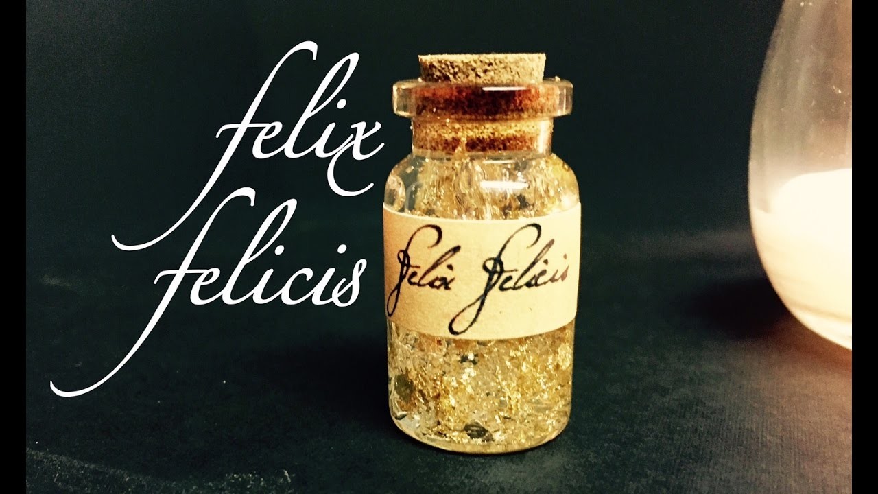 Felix Felicis : DIY Potion Bottle : Halloween Prop ( Harry Potter Inspired)