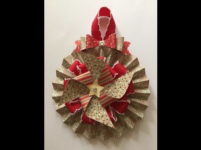 Festive paper rosette with Stampin! Up! goodies