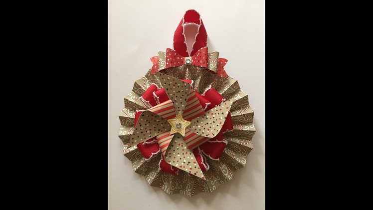 Festive paper rosette with Stampin! Up! goodies