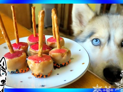 HALLOWEEN DOG TREATS | Peanut Butter Apples | Snow Dogs Snacks 58 | DIY Dog Treats