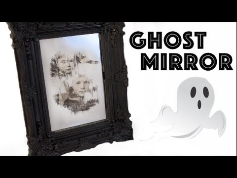 Halloween Mirror DIY  - Ghost Mirror