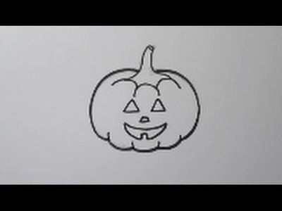 Halloween pompoen leren tekenen! | 'How to draw' #47: Halloween Pumpkin