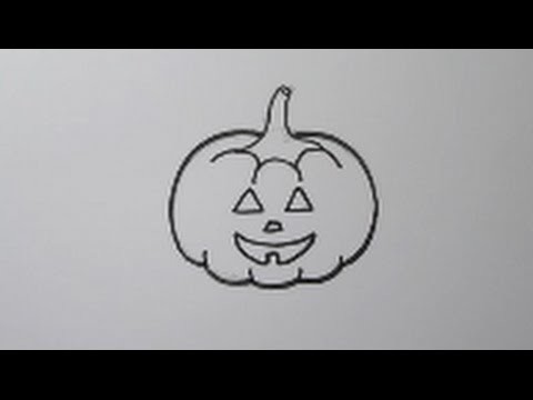 Halloween pompoen leren tekenen! | 'How to draw' #47: Halloween Pumpkin