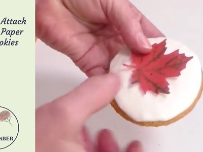 How To Attach Wafer Paper To Cookies