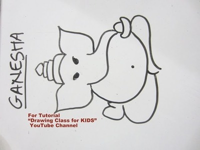 How to Draw- Easy Lord Ganpati Ganesha Step by Step Tutorial for Kids