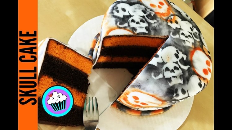 How to make a Halloween Skull Cake | Pinch of Luck