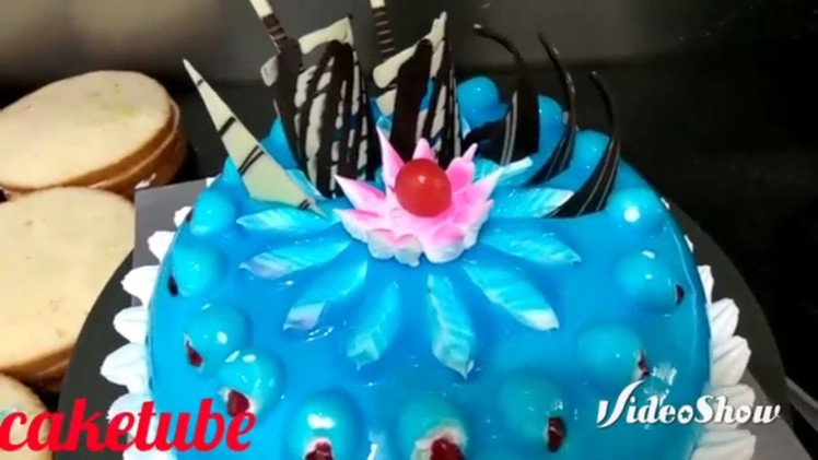 How to make colourful cakes | blue colour gel | frosting | cake decorations garnishing