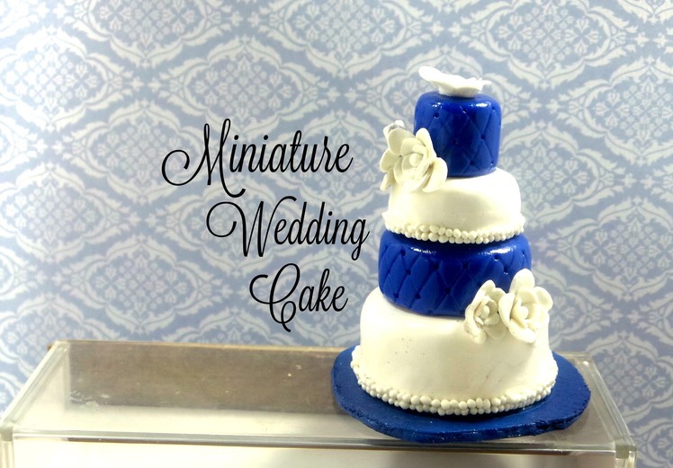 Miniature Wedding Cake - Polymer Clay Tutorial