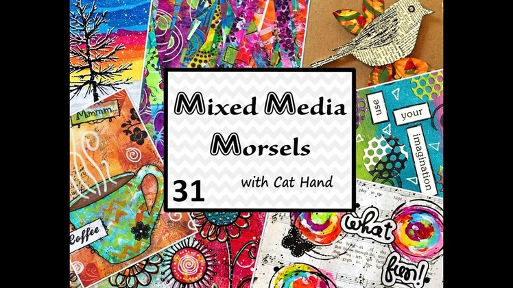 Mixed Media Morsels 31 - Stamped Tissue Paper