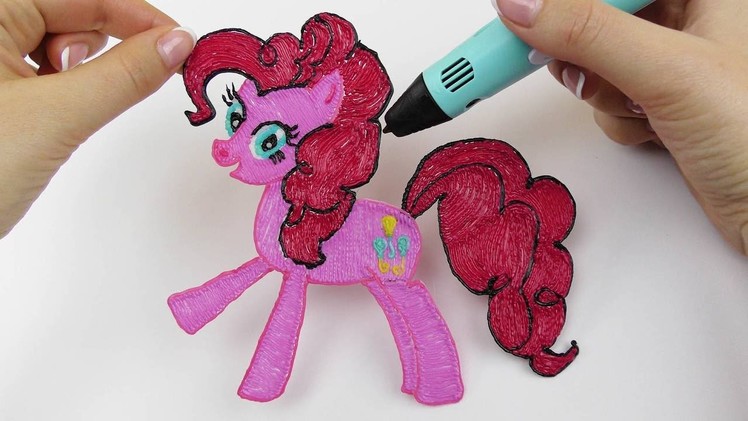 My Little Pony How to Draw Pinkie Pie with 3D PEN! DIY MLP Coloring Video for Kids