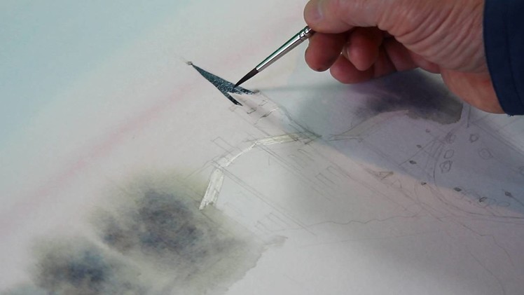 Online art lessons | How to draw watercolor landscape | Artacademia