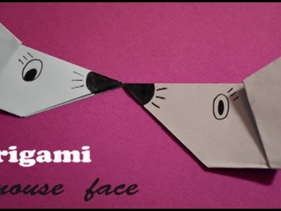 Origami-easy mouse face | Animals | How to fold an easy origami mouse face (origami for KIDS)