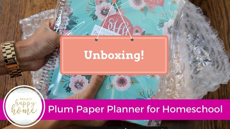Plum Paper Planner Unboxing || Project Happy Home