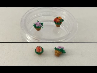 Polymer Clay 1 to 144 - Flower Pots With Flowers