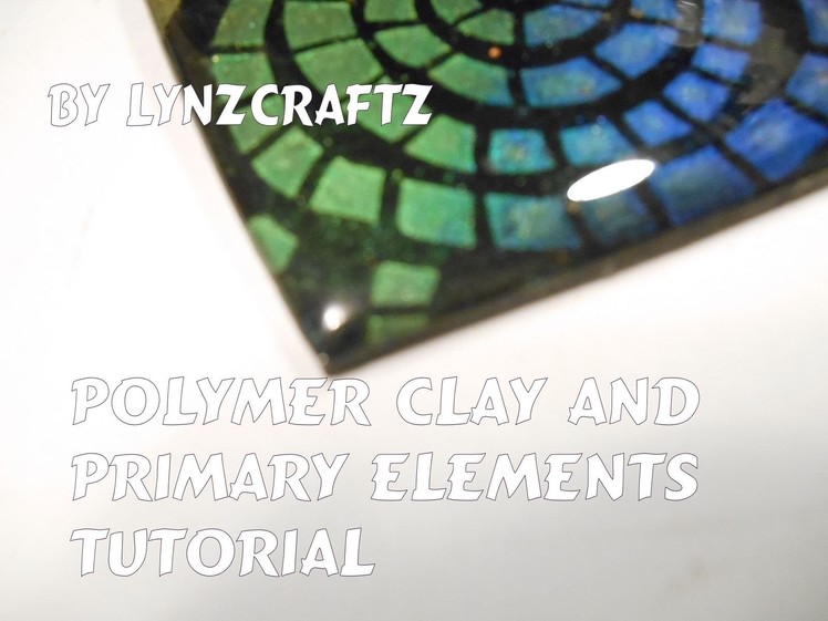 Polymer Clay and Stenciling with Primary Elements. Mica Powders Tutorial