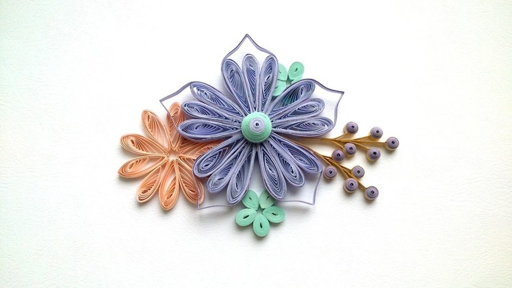 Quilling Tutorial: Quilling Flowers making .Creative Paper.
