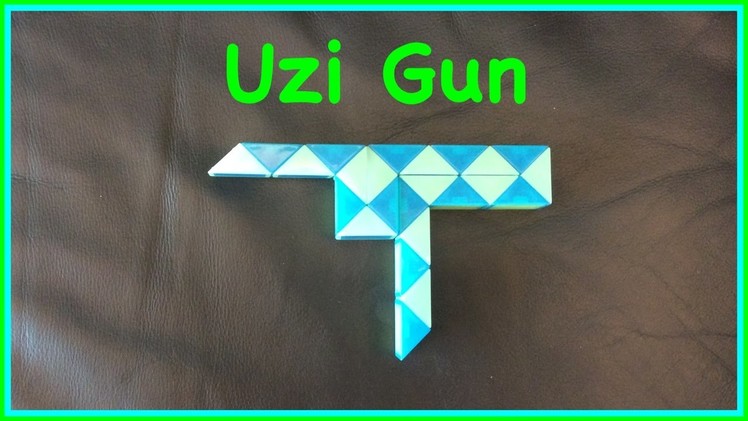Rubik's Twist or Smiggle Snake Puzzle Tutorial: How to make an Uzi Gun Step by Step Slow