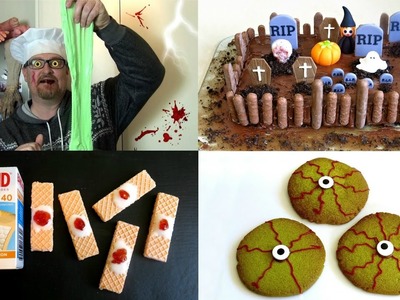 TOP 10 HALLOWEEN DIY RECIPE IDEAS - DRINKABLE BLOOD, WITCHES BREW CAKE, GUMMY GRAVEYARD AND MORE