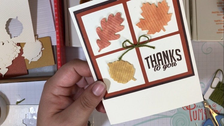 UnBoxing & Alternate Card Idea #1: October 2016 Paper Pumpkin Kit Season of Gratitude