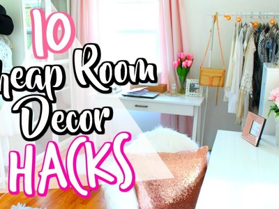 10 Cheap LIFE HACKS to decorate your room! | Belinda Selene
