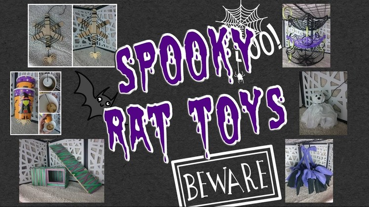 6 DIY Halloween Themed Rat Toys!