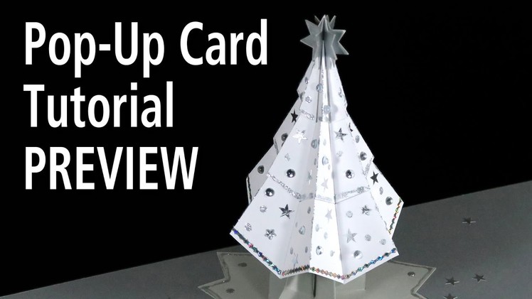 Christmas Tree Pop-Up Card Tutorial PREVIEW