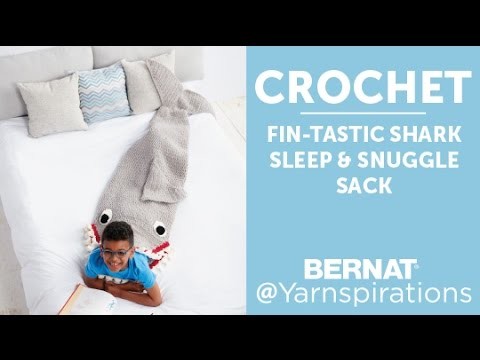 Crochet Shark Snuggle Sack