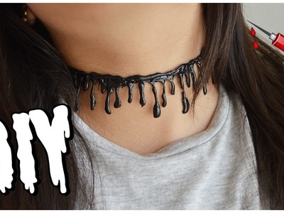 DIY: Blood Drip Halloween Choker Necklace | BillyDave DIY