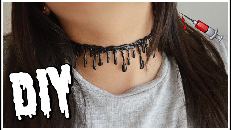 DIY: Blood Drip Halloween Choker Necklace | BillyDave DIY