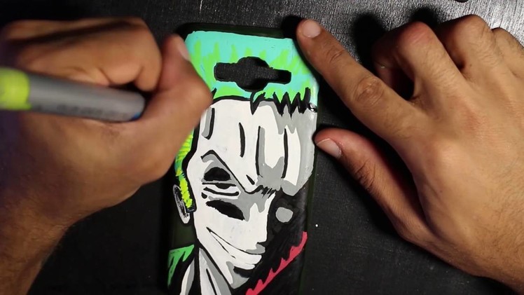 DIY Custom Painted Phone Case: ZORO  |ONE PIECE| (Speed Painting)