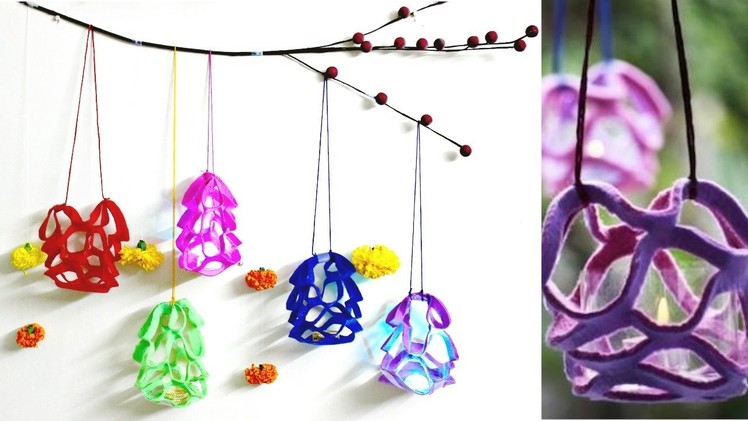 DIY Diwali Decoration at Home Idea: How to make felt-paper lanterns