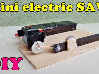 DIY  mini electric SAW - handmade mini table electric SAW