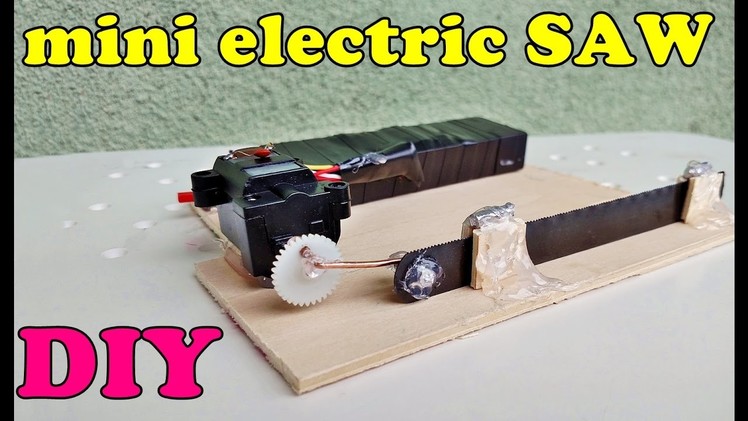 DIY  mini electric SAW - handmade mini table electric SAW