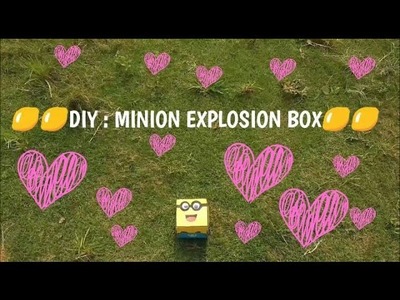 DIY : MINION EXPLOSION BOX ``easy peasy in 30 mins``