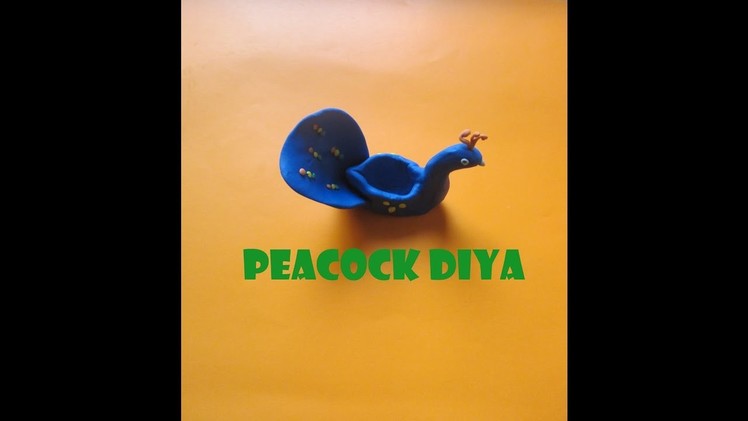 DIY Peacock Diya made from clay  | Diwali Special  | Diwali Decoration Ideas