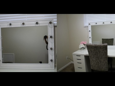 DIY Vanity Mirror Under $100