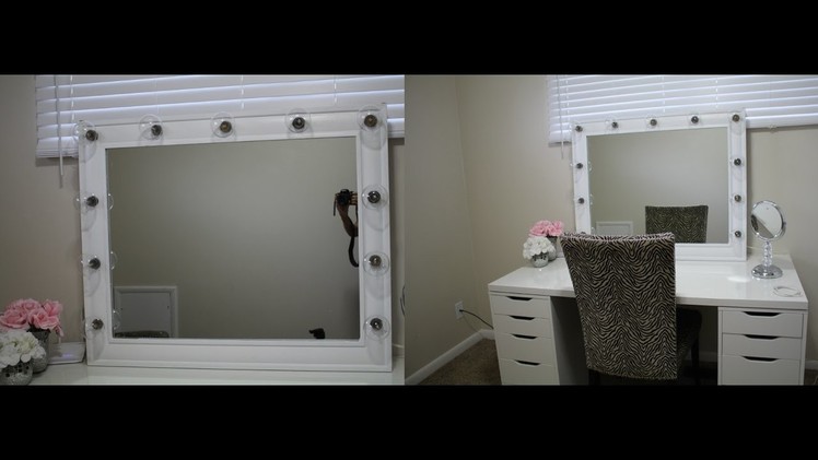 DIY Vanity Mirror Under $100