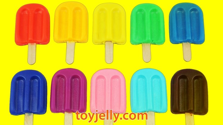 Do It Yourself Glitter Play Dough Popsicles Ice Cream with Mold DIY Fun Cookie Cutters for Kids