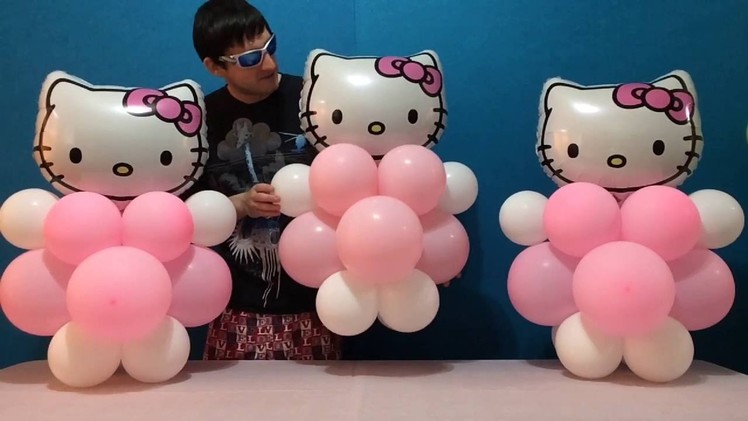 Easy Hello Kitty Balloon Decorations!