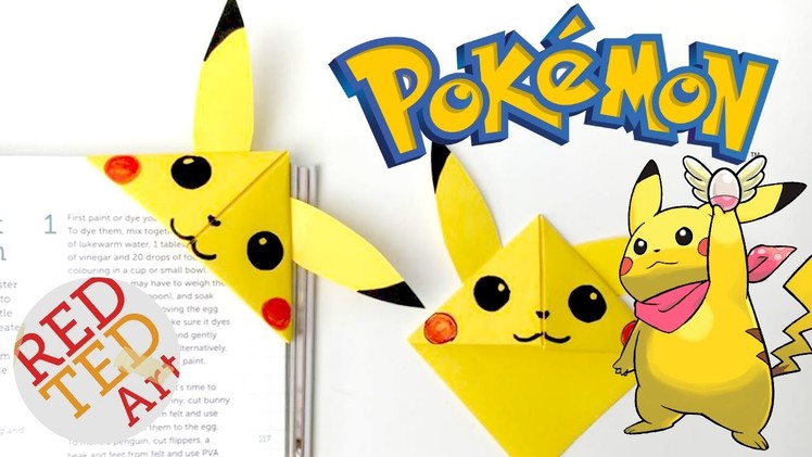 Easy Pikachu Bookmark Corner - Pokemon Go - Origami