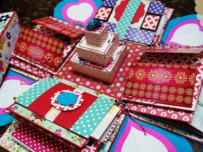 Explosion Box With Fun Fold Cards | The Sucrafts