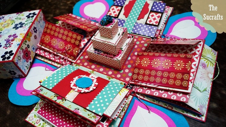 Explosion Box With Fun Fold Cards | The Sucrafts