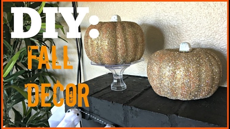 Fall DIY | Glittered Pumpkin