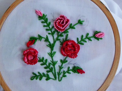 Hand Embroidery: Cast On Knotted Flowers